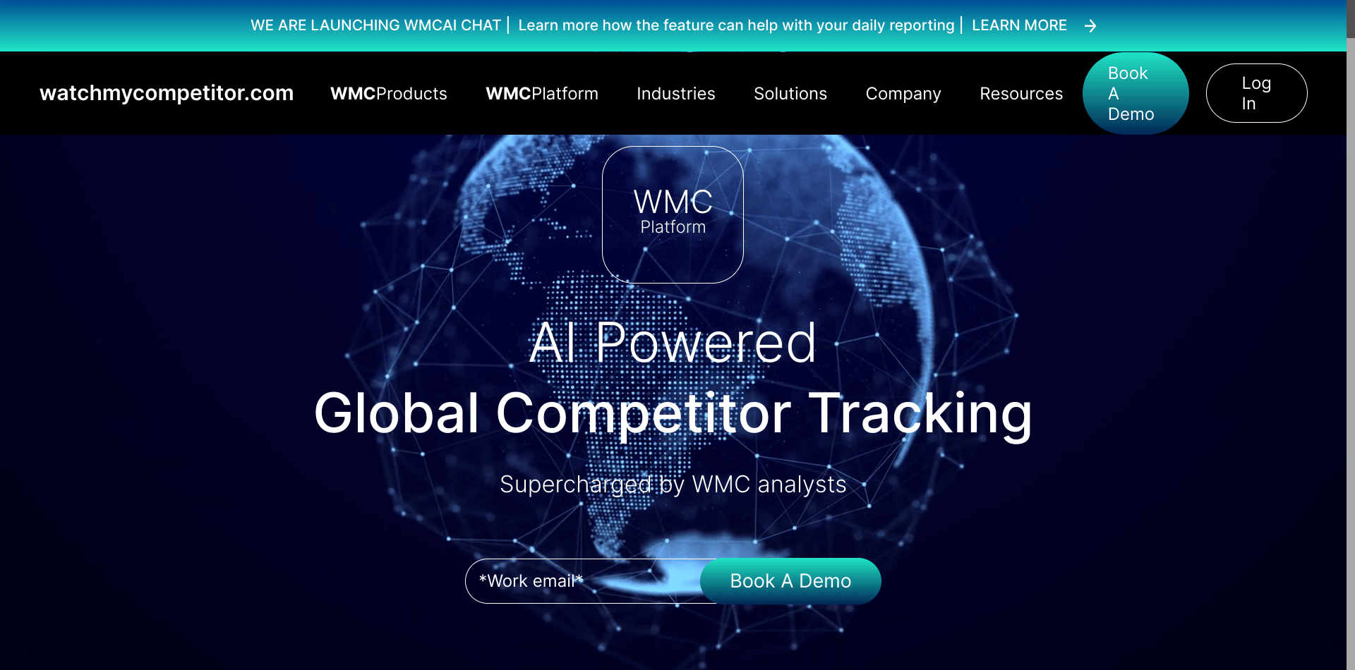screenshot of WatchMyCompetitor website